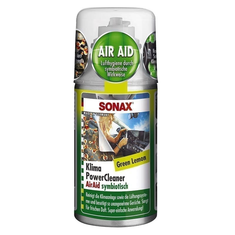 SONAX Solutie pentru curatarea instalatiei de aer conditionat, green lemon, 150 ml, cod 323400