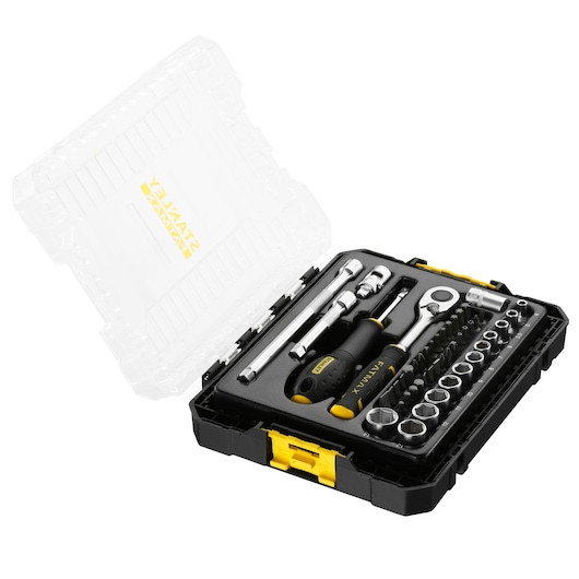 STANLEYr FATMAXr 1 4 in. Set de chei tubulare M PRO-STACK, 48 buc.