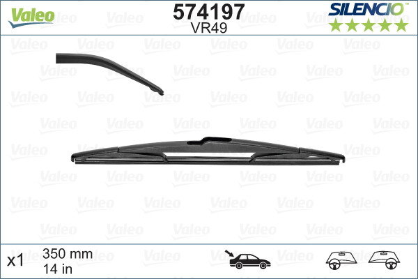 Stergator Valeo Silencio 35 cm