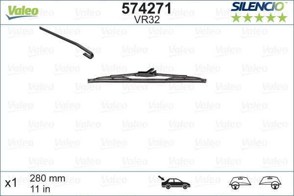 Stergator Valeo Silencio Performance 280 mm
