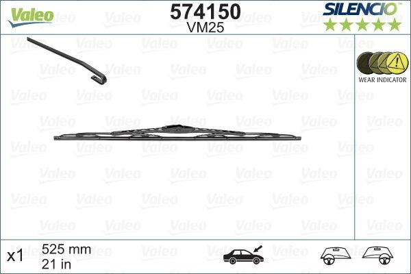 Stergator Valeo Silencio Performance 525mm
