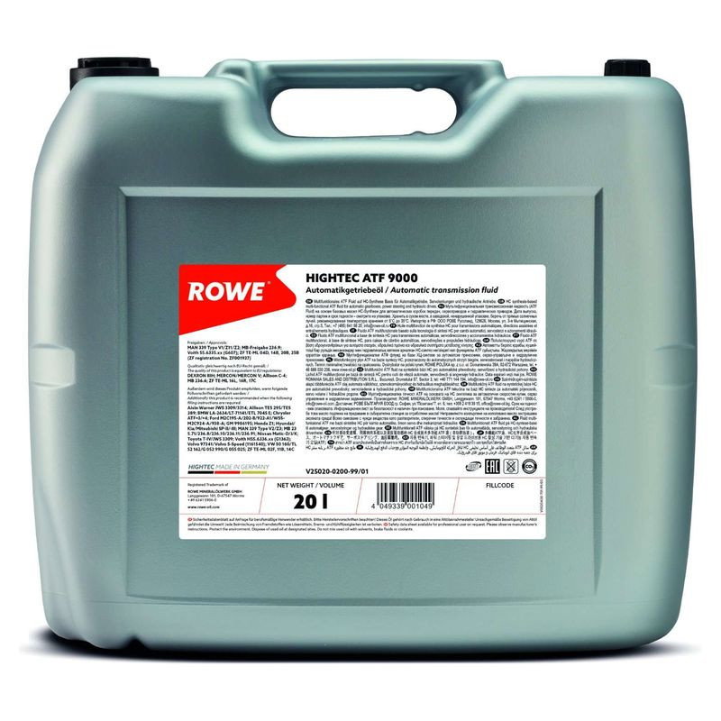 ULEI CUTIE AUTOMATA ROWE HIGHTEC ATF 9000 20L