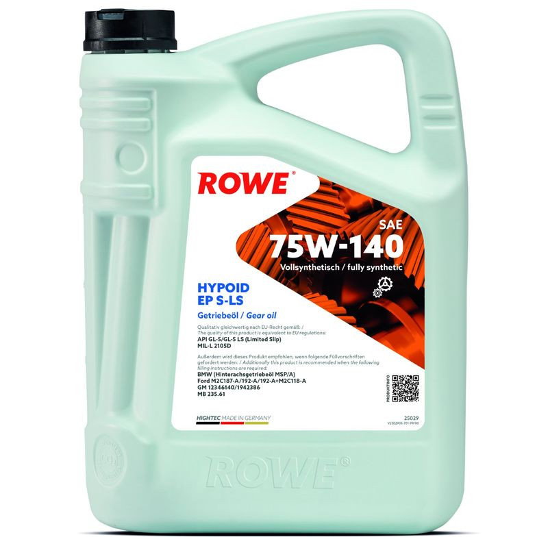 ULEI DIFERENTIAL ROWE HIGHTEC HYPOID EP SAE 75W140 S-LS 5L