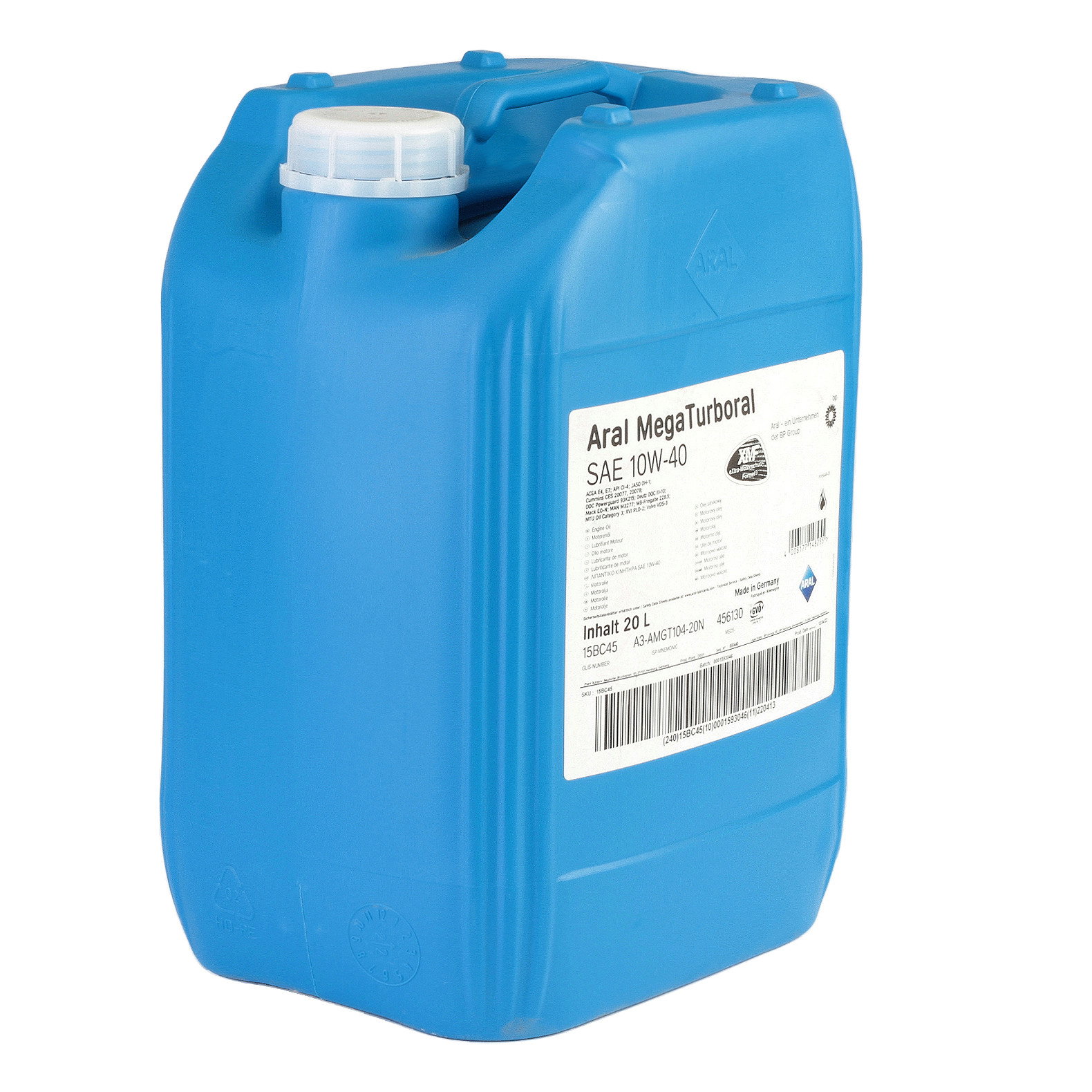 Ulei motor Aral Mega Turboral 10W40 20L