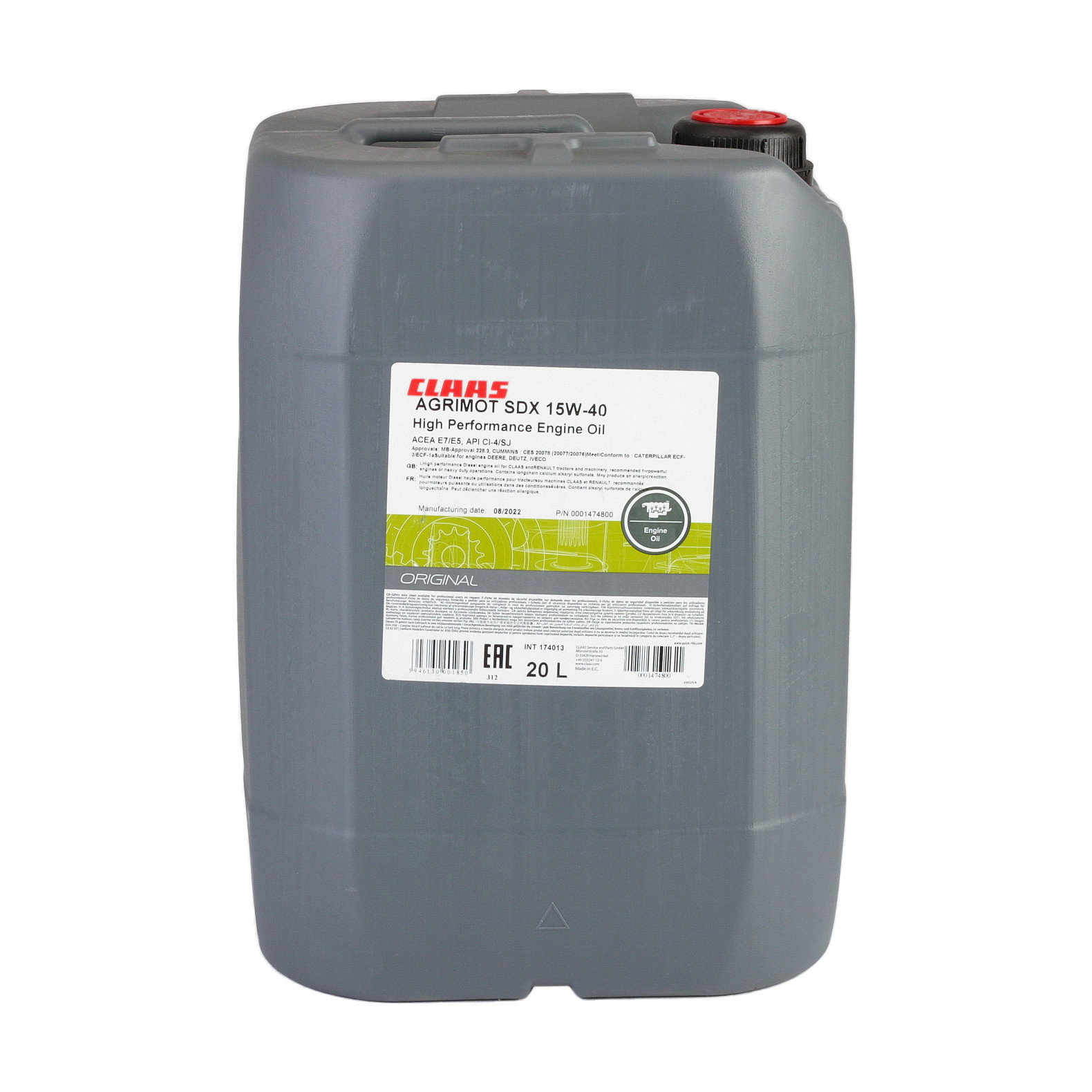 Ulei motor Claas Agrimot SDX 15W40 20L