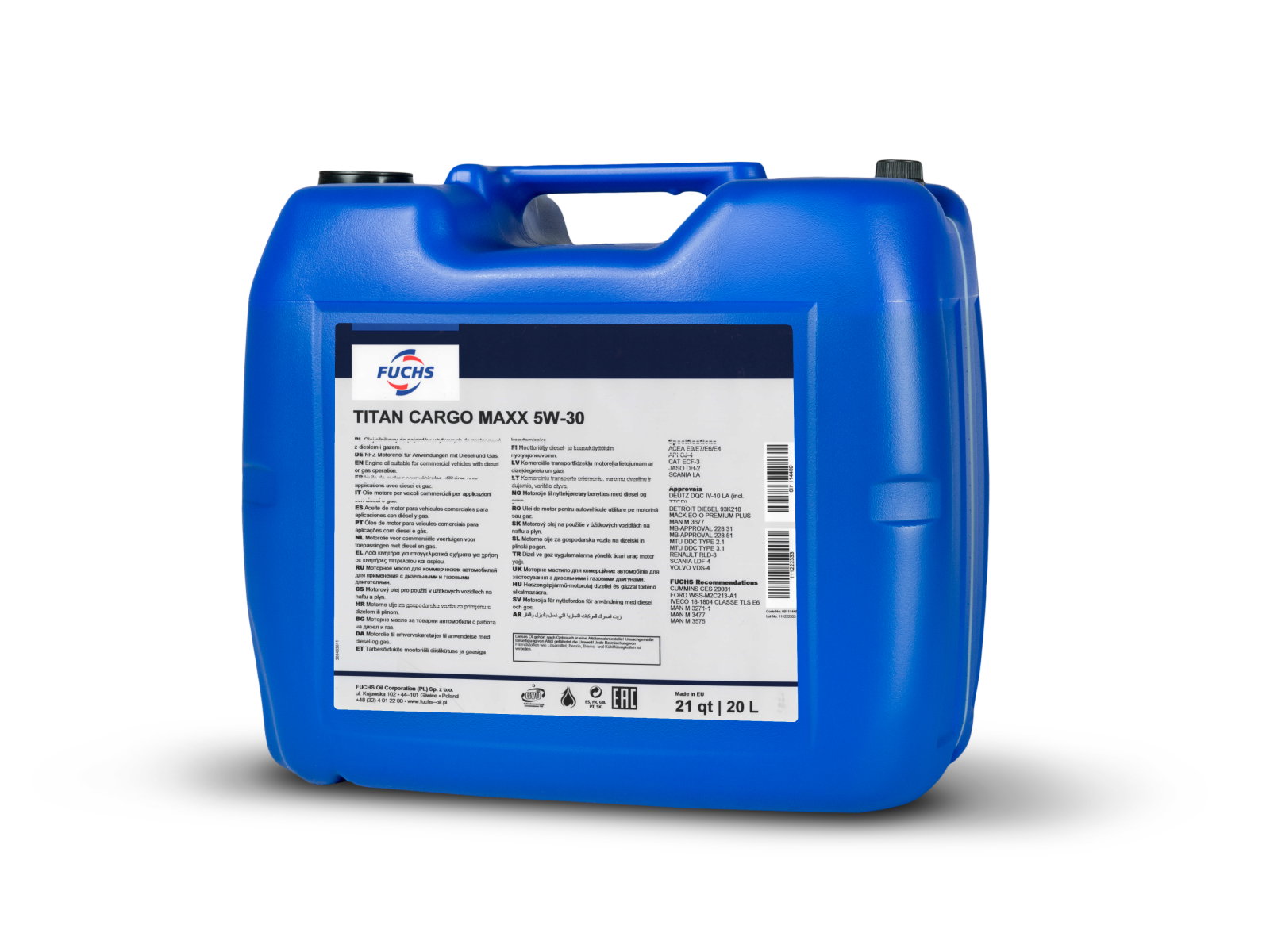 Ulei motor Fuchs Titan Cargo Maxx II 5W30 20L