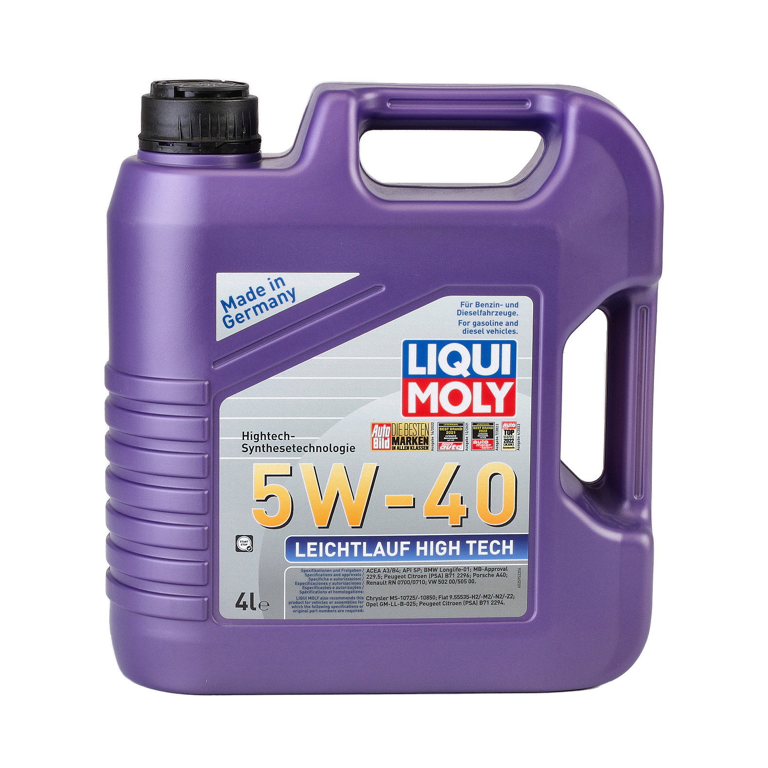 Ulei motor Liqui Moly Leichtlauf High Tec 5W40 (2595) 4L
