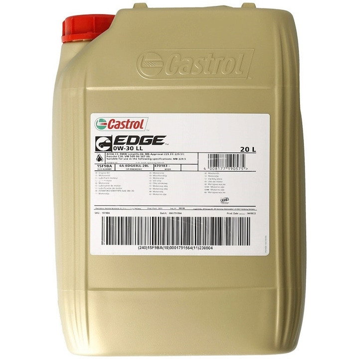 Ulei motor turisme Castrol Edge 6A LL 0W30 20L