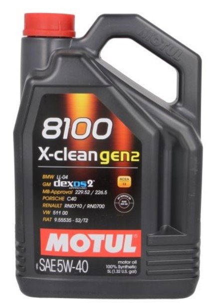 Ulei motor turisme Motul 8100 X-Clean Gen2 5W40 5L