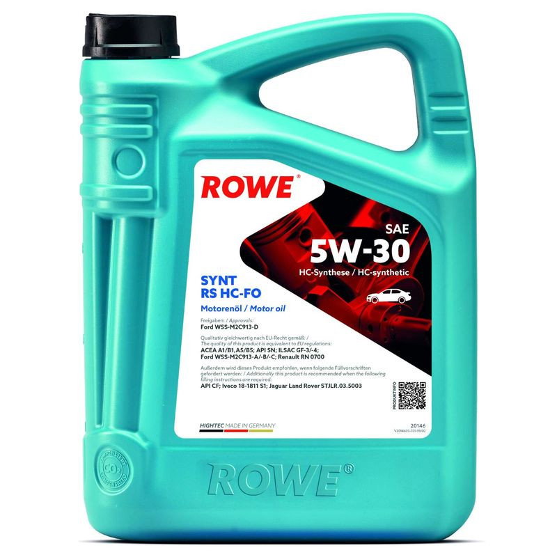 Ulei motor turisme Rowe HighTec Synt RS HC-FO 5W30 4L