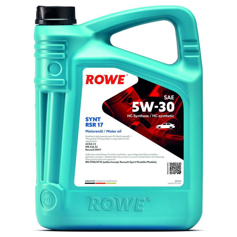 Ulei motor turisme Rowe HighTec Synt RSRSAE 5W30 5L