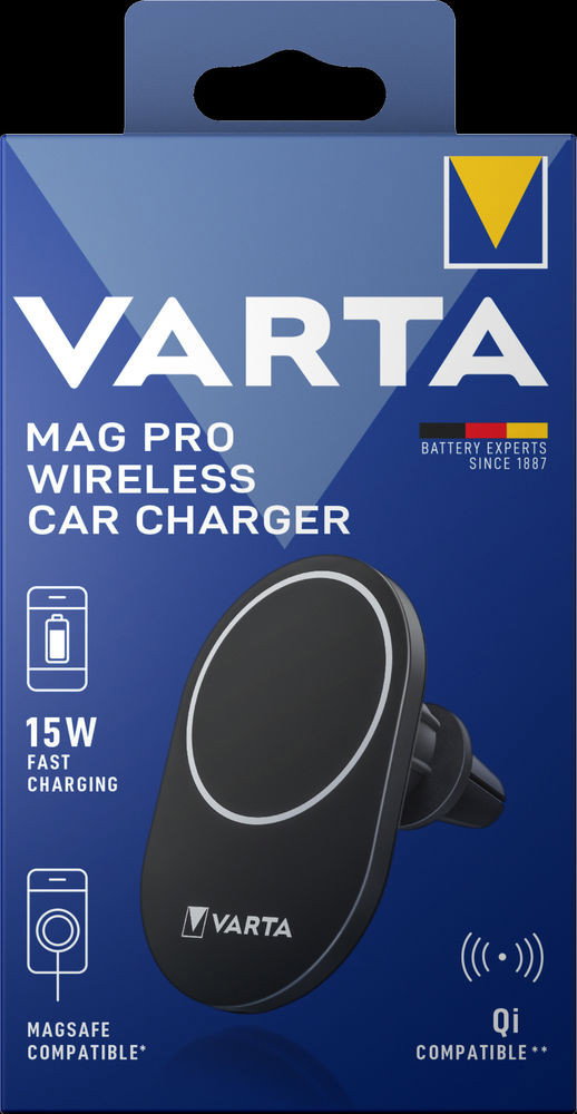 Varta incarcator auto wireless Mag Pro 15W Fast Charging