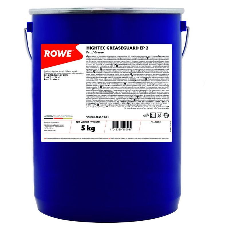 VASELINA ROWE HIGHTEC GREASEGUARD EP2 5KG