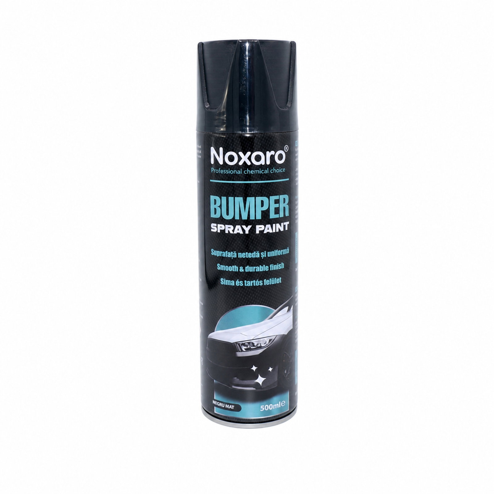 Vopsea pt. elemente plastic negru mat 500ml