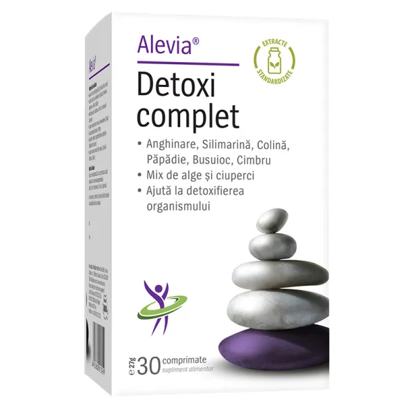 SUPLIMENTE DETOXIFIERE ANTIPARAZITARE - ALEVIA DETOXI COMPLET 30 CPS