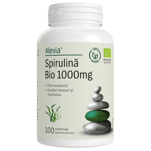 SUPLIMENTE TONICE - ALEVIA SPIRULINA BIO 100 CP