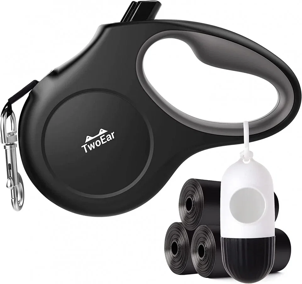 Lesa Retractabila pentru Caini – 5m, Neagra [1]