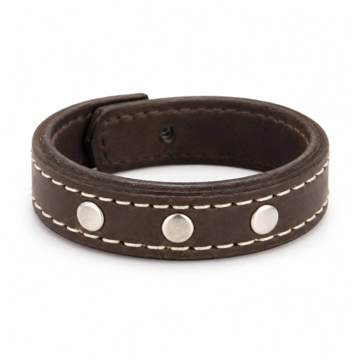 Bratara Rivet Silver, 3 Aplicatii, Piele Naturala [1]