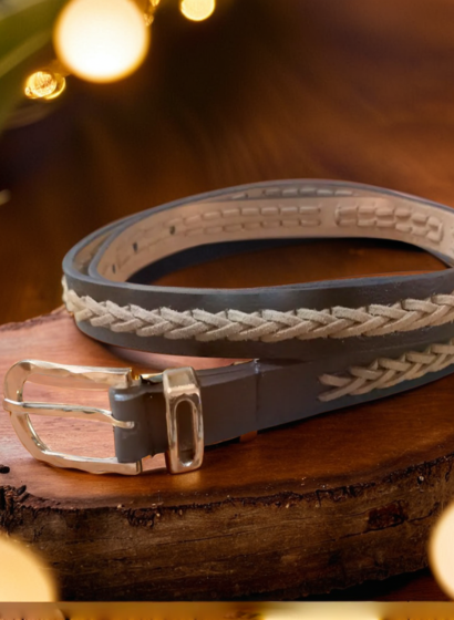 Curea Diana Brown — Handmade, Motiv Tradițional, Accente Aurii | Titi Valenti [2]