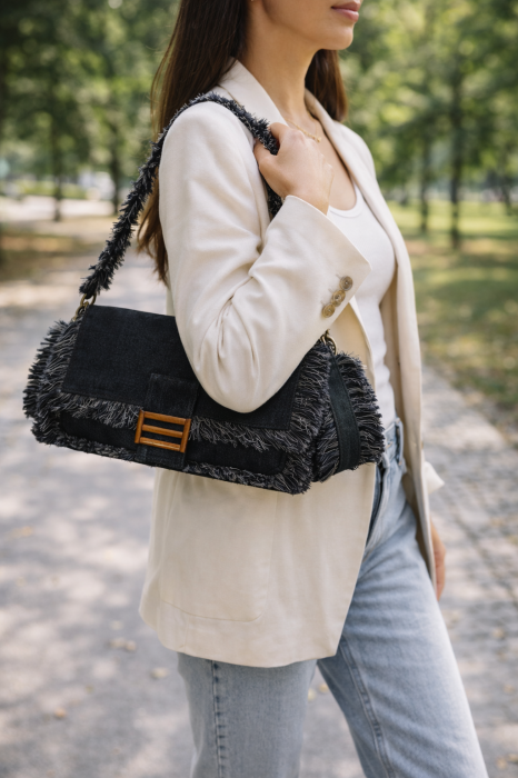 Geanta Casual de Blug Denim Rebel Black [5]