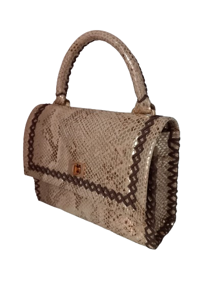 Geanta Aleyna Auriu – Piele Snake, Editie Limitata [1]