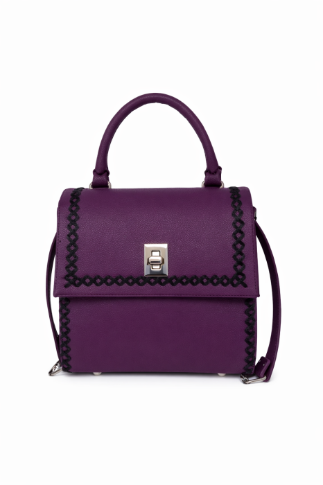 Geanta de mana Piele Olga Purple [1]