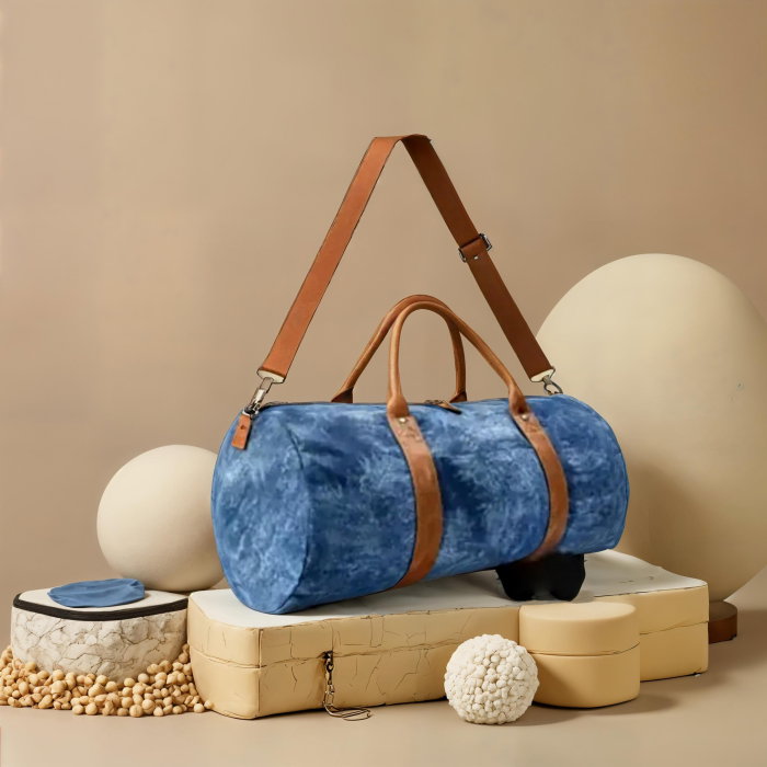 Geanta de voiaj,textil denim [3]