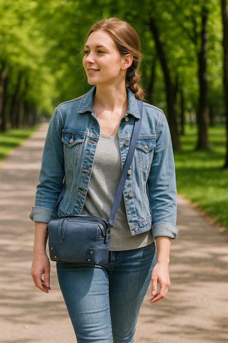 Geanta Denim Casual Crossbody [3]