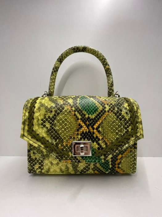 Geanta Dama Handmade Snake Verde [6]