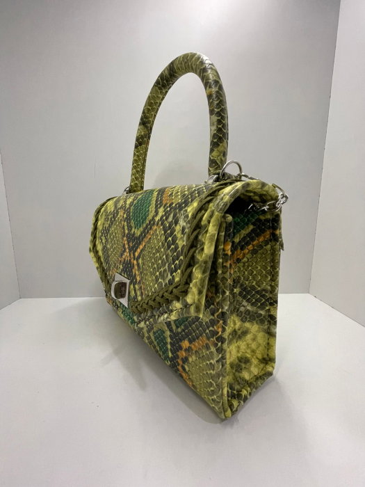 Geanta Dama Handmade Snake Verde [7]