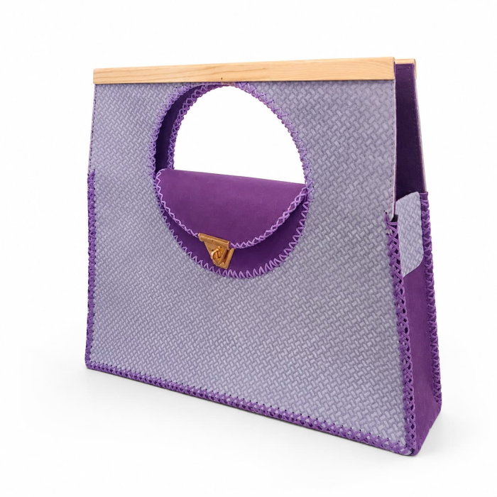 Geanta Laptop Purple Moon, 2 Compartimente, Handmade [1]