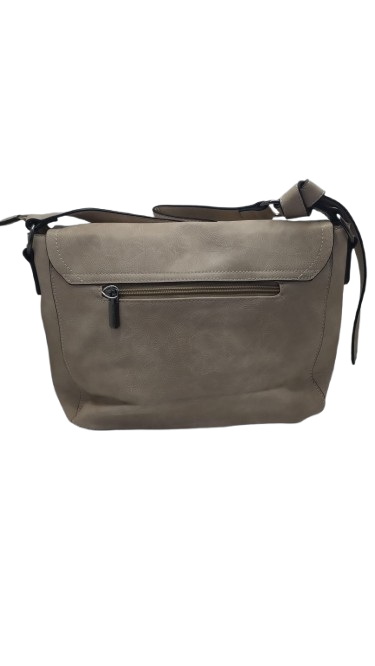 Geanta de Piele Ecologică Clara Beige Nisipiu [5]