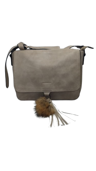 Geanta de Piele Ecologică Clara Beige Nisipiu [4]
