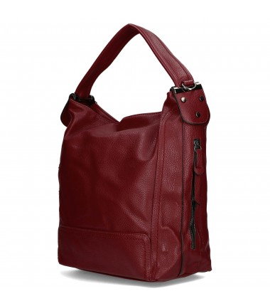Geanta de Piele Ecologică Burgundy Grace [4]