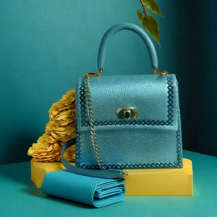 Geanta Piele Blue Ceyda [2]