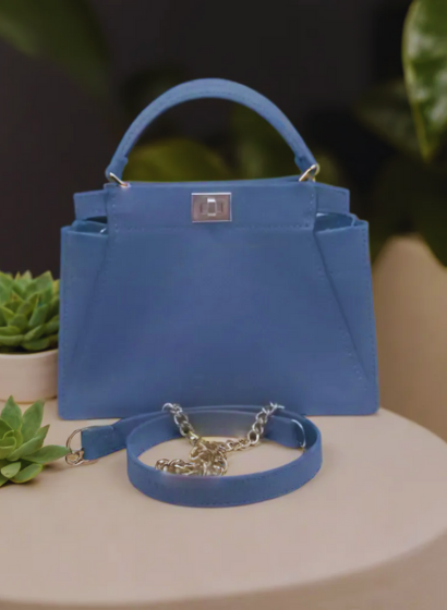 Geanta Piele Naturala Dilara Blue Mist [3]