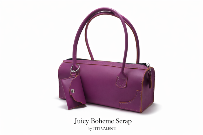 Juicy Boheme Serap – Geanta din piele naturala mov [1]