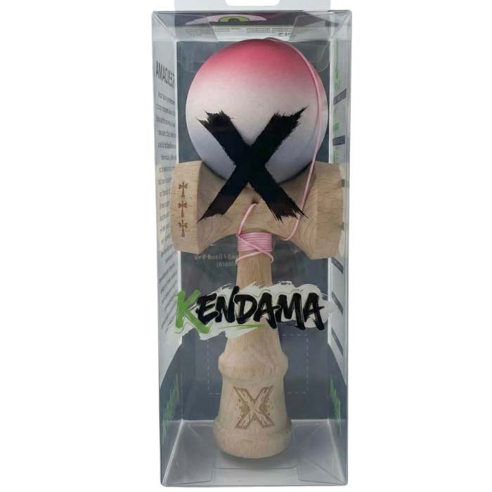 Kendama X Balance Hole Flippy 18 cm ,Gri alb roz pudra [1]