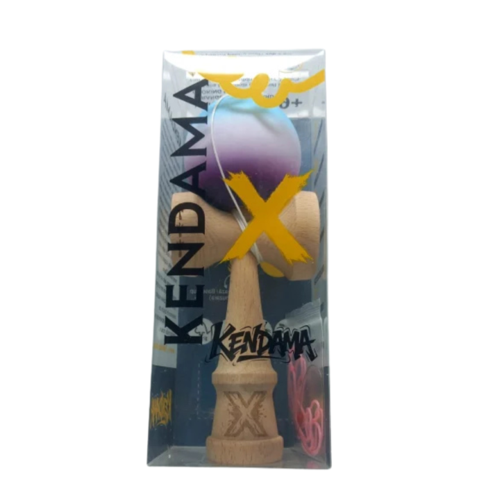 Kendama X Originala Profesionala Flippy 18 cm, Mov Alb Blue [1]