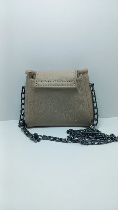 Mini Geantă Handmade Piele Naturală Sandy Pearl [7]