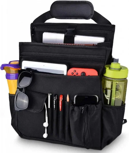 Organizator auto negru multifuncțional 44x14x30 cm – vedere frontală [1]