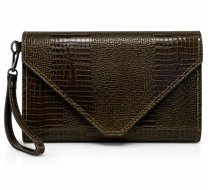 Plic de Dama Casual Emilia Croco Brown [1]