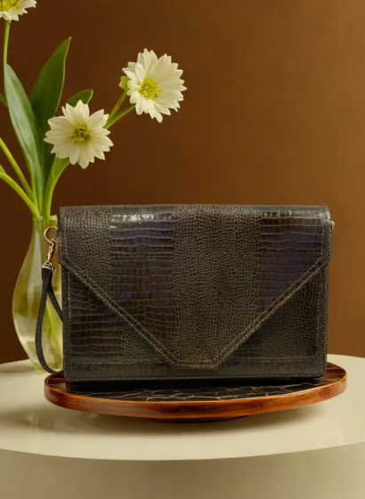 Plic de Dama Casual Emilia Croco Brown [4]