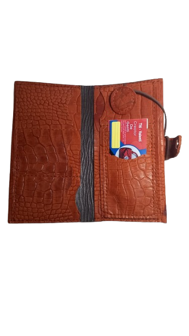Portofel de Piele Lady Croco Coniac [2]
