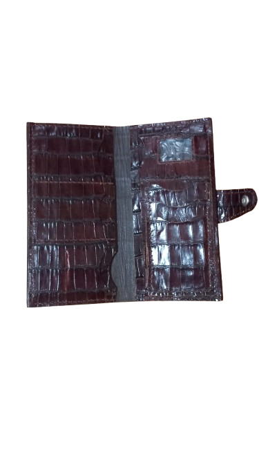 Portofel de Piele Lady Croco Dark Coniac [3]
