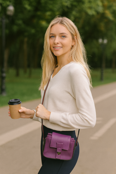 Poseta Piele Naturala Royal Amethyst [2]
