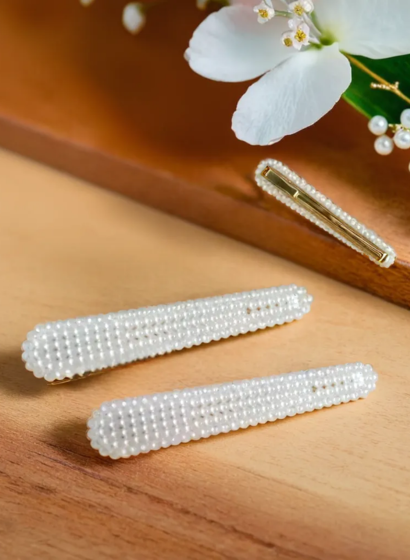 Set Clame de Par cu Perle Tip Lacrima [2]