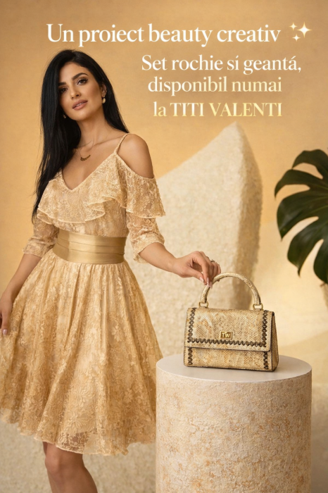 et elegant rochie din dantela si geanta Aleyna Aurie [1]