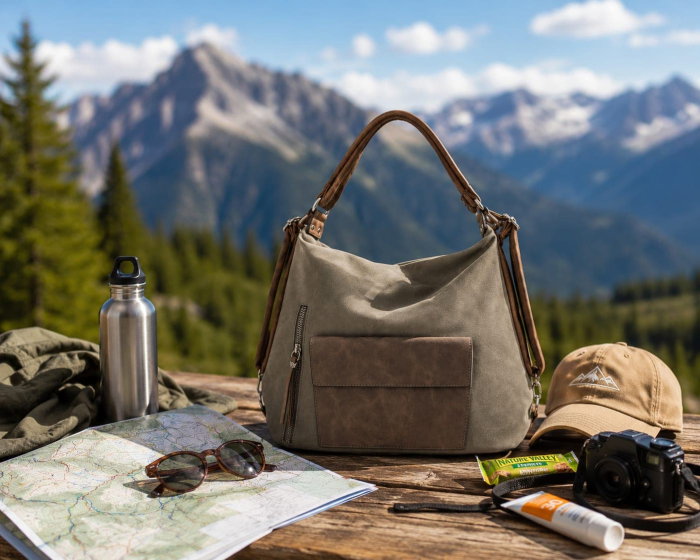 Stone Brown – Geanta Dama Gri tip Rucsac [2]