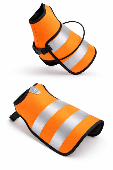 Vesta Reflectorizanta Pentru Caini Negru / Portocaliu [1]